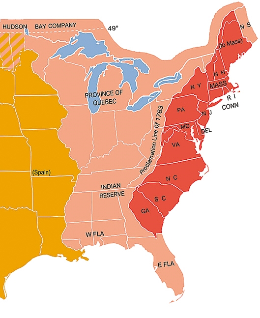 美国十三个殖民地图片
