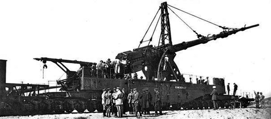 巴黎大炮,摄于1918年8月9日